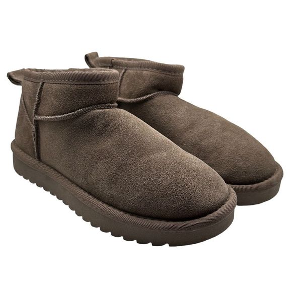 CUSHIONAIRE Women's pull on boot 7 TAUPE - Picture 1 of 7